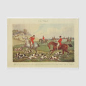  Landschap Vos Hunt Honden Ephemera Decoupage Tissuepapier (Voorkant)