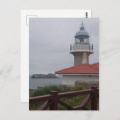 Landschap Vuurtoren in Suances Cantabrië Spanje Briefkaart (Voorkant / Achterkant)