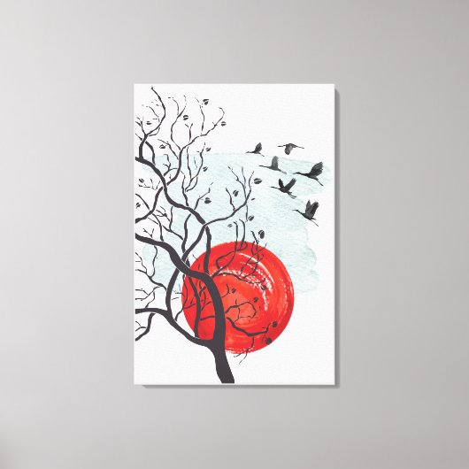 Landschap Wall Art, Mideeuwse moderne decoratie (Voorkant)