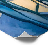 Landschap Waterverf schilderij Poster (Hoek)