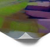 Landschap Waterverf schilderij Poster (Hoek)