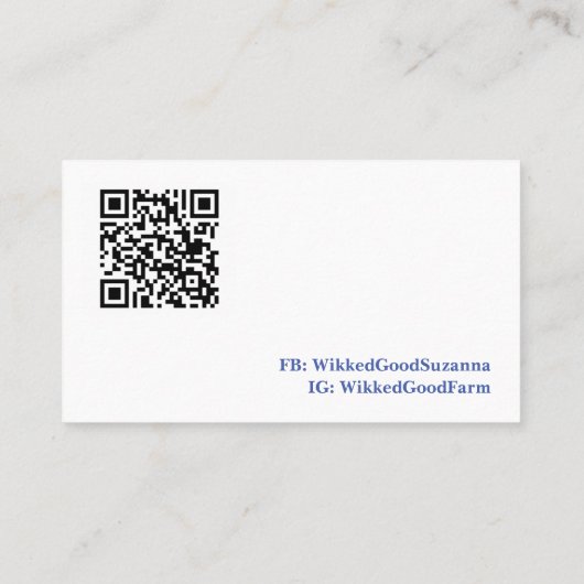 Landschap Waterverf Visitekaartje (Achterkant)