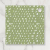 Landschap Weddenschap tussen de Waterverf van Napa Bedankjes Labels (Achterkant)