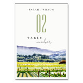 Landschap Weddenschap tussen de Waterverf van Napa Kaart (Achterkant)