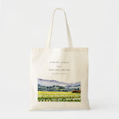 Landschap Weddenschap tussen de Waterverf van Napa Tote Bag (Voorkant)