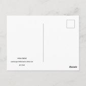 Landschap Weerspiegeld in Glazen Pot,  Briefkaart (Achterkant)