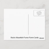 Landschap Western VS Briefkaart (Achterkant)