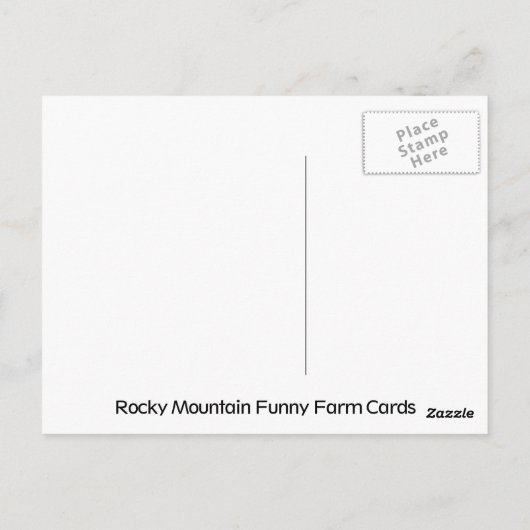 Landschap Western VS Briefkaart (Achterkant)