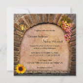 Landschap Wijn Wine Wineyard Winery Wedding Invita Kaart (Voorkant)