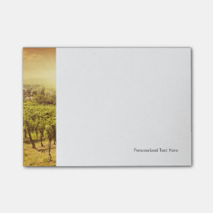 Landschap wijngaarden post-it® notes