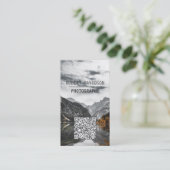 Landschap Wildlife Fotografie Custom Foto Upload Visitekaartje (Staand voorkant)