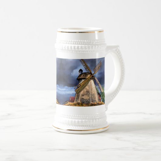 Landschap Windmill Beer Stein Bierpul (Voorkant rechts)