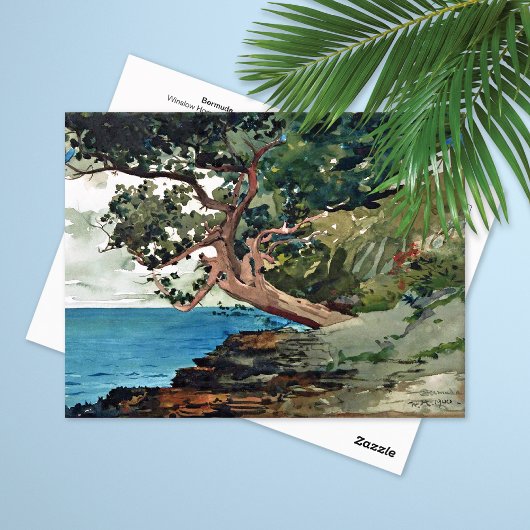 Landschap Winslow Homer van de Bermuda Ocean Briefkaart