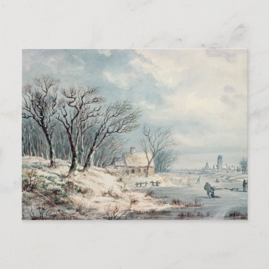 Landschap: Winter Briefkaart (Voorkant)