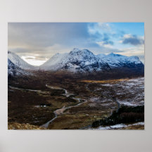 Landschap winter Lairig Gartain Glen Coe Scotland