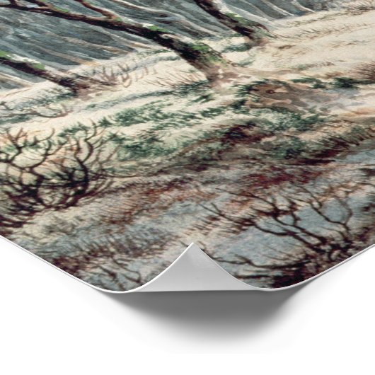 Landschap: Winter Poster (Hoek)