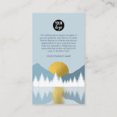 Landschap Winter Prettige feestdagen Business QR C Visitekaartje (Achterkant)