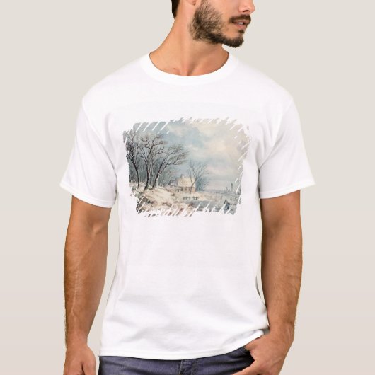Landschap: Winter T-shirt (Voorkant)