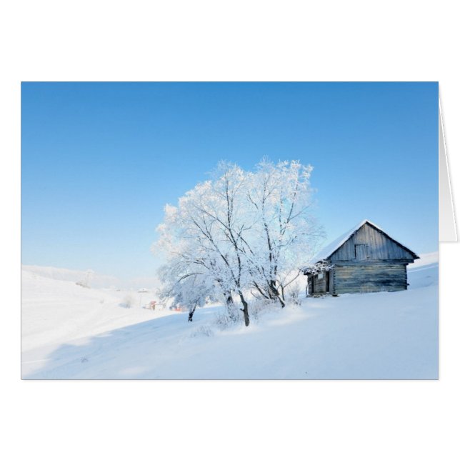 Landschap wintercabine (Voorkant Horizontaal)