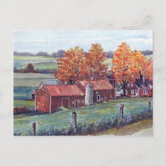 Landschap Wisconsin — briefkaart (Voorkant)