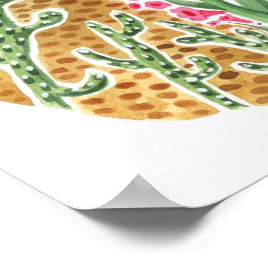 Landschap woestijn Dreamweaver Coyote Poster (Hoek)