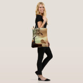 Landschap woestijnbomen tote bag (Op model)