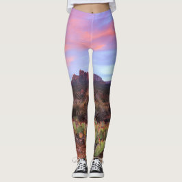 Landschap woestijnzon leggings