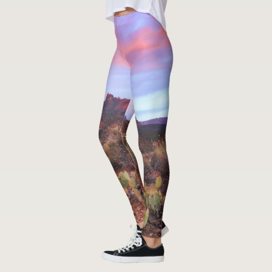 Landschap woestijnzon leggings (Links)