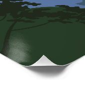Landschap Wolf Sun Mountains Perfect Poster (Hoek)