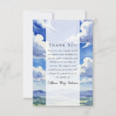 Landschap Wolken Foto Sympathy Begrafenismonument Bedankkaart (Voorkant)