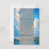 Landschap Wolken Foto Sympathy Begrafenismonument Bedankkaart (Voorkant)