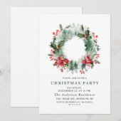 Landschap Wreatay Holiday House Kerstparty Kaart (Voorkant / Achterkant)