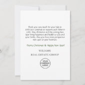 Landschap Wreath Holiday Kerstmis Berry Greeting Bedankkaart (Achterkant)