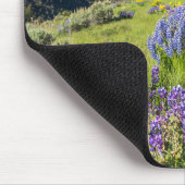 Landschap Yellowstone National Park Wildbloemen Muismat (Hoek)