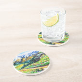 Landschap Zandsteen Onderzetter (Zijkant)