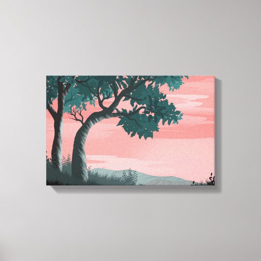 Landschap | Zazzle_Growshop. Canvas Afdruk (Voorkant)