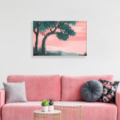 Landschap | Zazzle_Growshop. Canvas Afdruk (Insitu (Woonkamer))