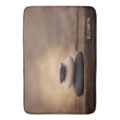 Landschap, Zen stenen bruin Badmat (Voorkant Verticaal)