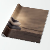 Landschap, Zen stenen bruin Cadeaupapier (Uitgerold)