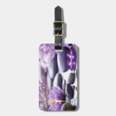 Landschap, Zen Stenen Lotus Paars Bagagelabel (Voorkant verticaal)
