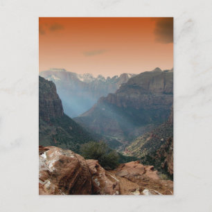 Landschap Zion National Park Briefkaart