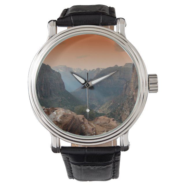 Landschap Zion National Park Horloge (Voorkant)