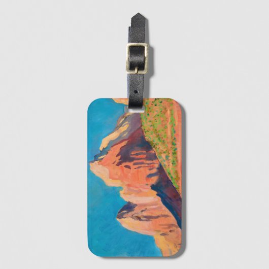Landschap Zion National Park van Maynard Dixon Bagagelabel (Voorkant (verticaal))