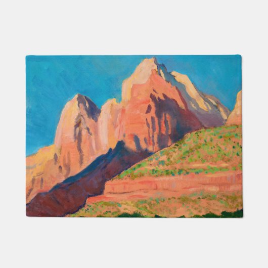 Landschap Zion National Park van Maynard Dixon Deurmat (Voorkant)