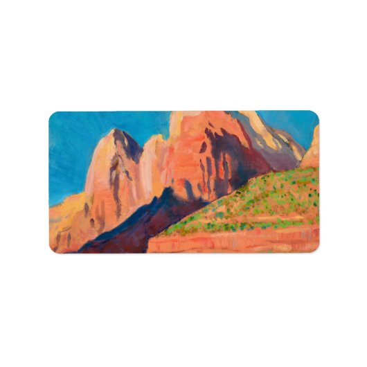 Landschap Zion National Park van Maynard Dixon Etiket (Voorkant)