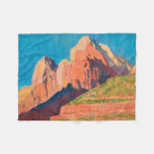 Landschap Zion National Park van Maynard Dixon Fleece Deken (Voorkant (Horizontaal))