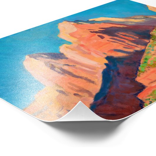 Landschap Zion National Park van Maynard Dixon Foto Afdruk (Hoek)