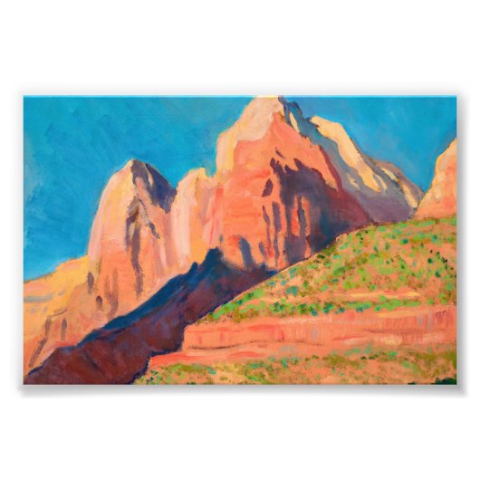 Landschap Zion National Park van Maynard Dixon Foto Afdruk (Voorkant)