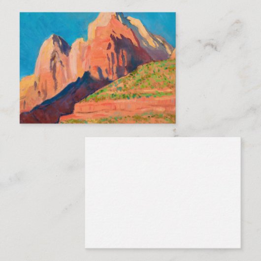 Landschap Zion National Park van Maynard Dixon Notitiekaartje (Voorkant / Achterkant)