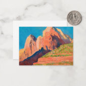 Landschap Zion National Park van Maynard Dixon Notitiekaartje (Voorkant / Achterkant in situ)